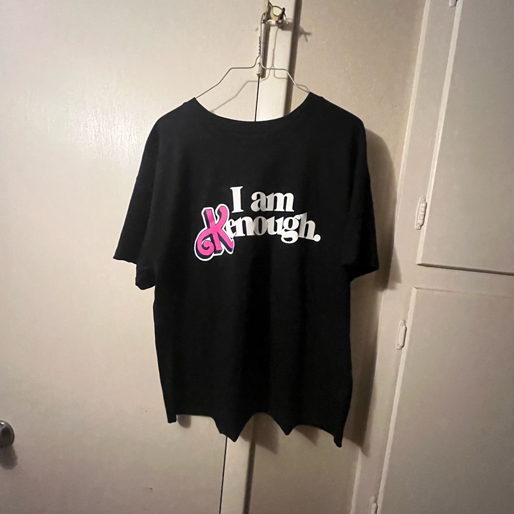 Black 'I Am Enough' Kids T-Shirt